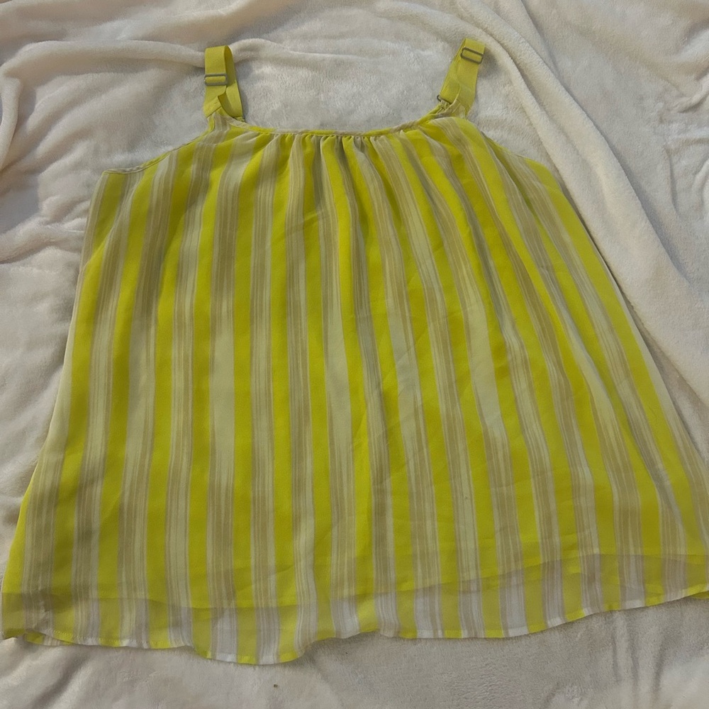 Flowy yellow tank top